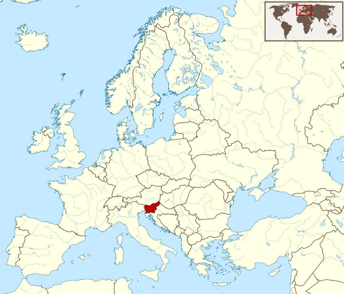 Slovenia lokasi pada peta dunia