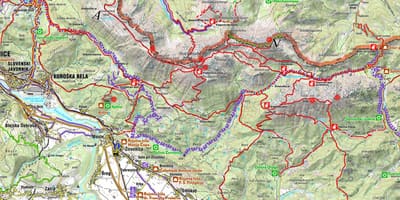 Peta dari Slovenia alpen