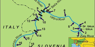 Peta dari soca river Slovenia